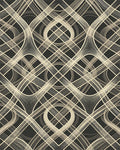 Abstract Cream Woven Lattice Rug - Cutout View