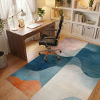 Abstract Gradient Overlap Wave Rug Office View
