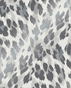 Abstract Spotted Gray White Rug - Cutout View