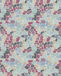 Abstract Stone Mosaic Color Mix Rug - Cutout View