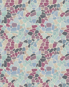 Abstract Stone Mosaic Color Mix Rug - Cutout View