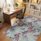 Abstract Stone Mosaic Color Mix Rug Office View