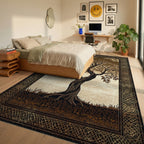 Ancient Twisted Celtic Tree Rug - Bedroom View