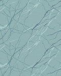 Aqua Blue Marble Vein Rug - Cutout View