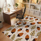 Autumn Acorn and Leaf Scatter Rug Office View