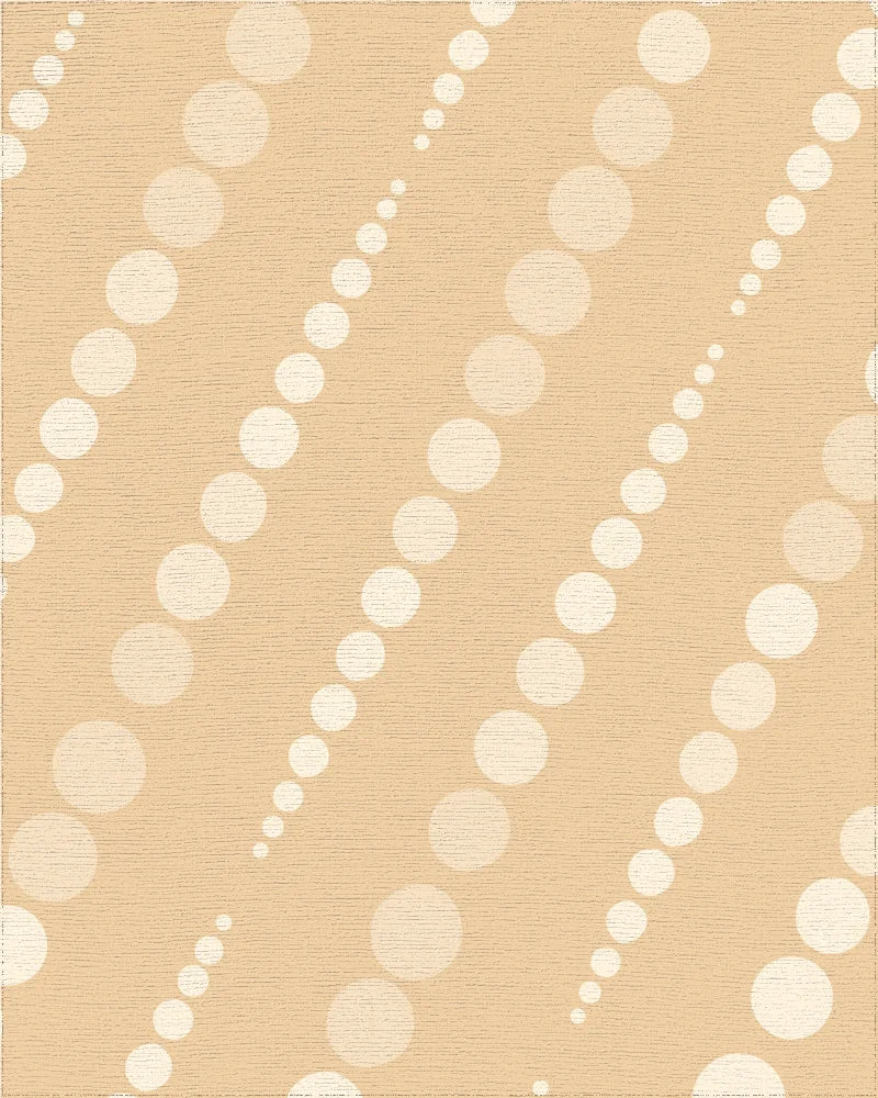 Beige Minimalist Dotted Diagonal Grid Rug - Cutout View