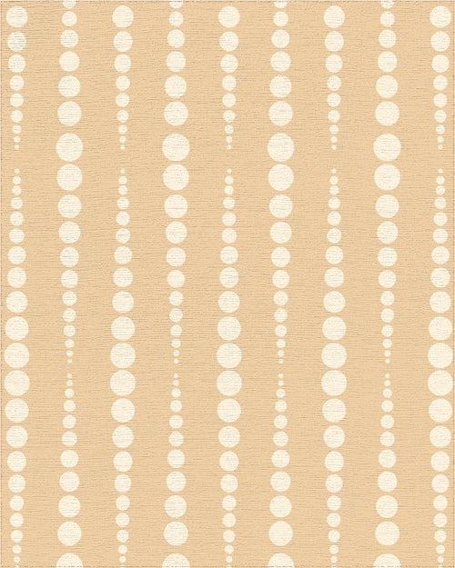 Beige Polka Dot Vertical Linear Rug - Cutout View