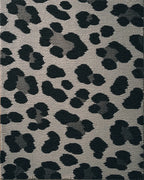 Black And Gray Leopard Spots Rug - Cutout View