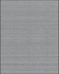 Black and White Horizontal Stripe Rug - Cutout View
