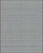 Black and White Horizontal Stripe Rug - Cutout View