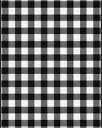 Black White Checkered Grid Texture Rug - Cutout View