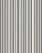 Black White Uneven Stripe Rug - Cutout View