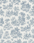 Blue Countryside Scenic Pastoral Life Rug - Cutout View