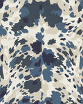 Blue Cream Camo Spots Rug - Cutout View