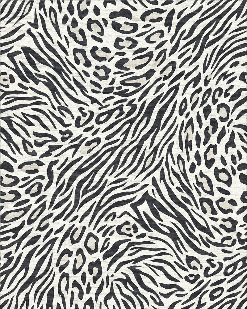 Bold Animal Print Mix Rug - Cutout View