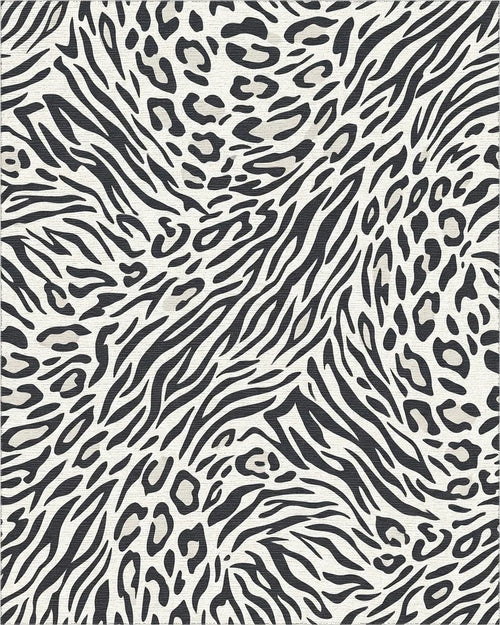 Bold Animal Print Mix Rug - Cutout View