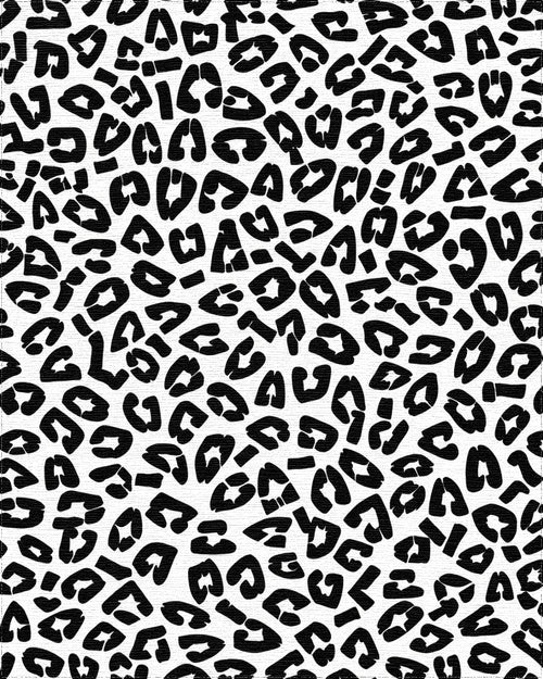 Bold Black Leopard Spots Pattern Rug - Cutout View