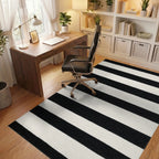 Bold Horizontal Bands Rug - Office View