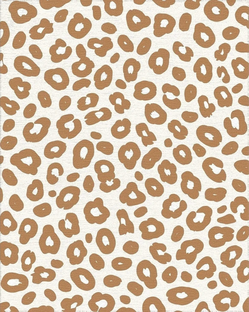 Bold Leopard Spots Pattern Rug - Cutout View