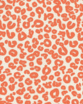 Bold Orange Animal Print Rug - Cutout View
