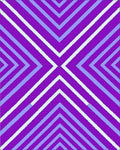 Bold Purple Chevron Stripe Rug - Cutout View