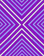 Bold Purple Chevron Stripe Rug - Cutout View