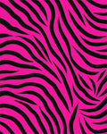Bright Pink Zebra Abstract Design Rug - Cutout View