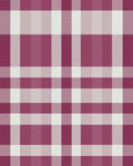 Burgundy Cream Plaid Lattice Rug - Cutout View