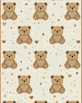 Charming Teddy Bear Collage Rug - Cutout View
