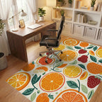 Citrus Fruit Strawberry Medley Rug - Office View