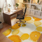Citrus Slices Bright Abstracts Rug Office View