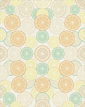 Citrus Slices In Pastel Hues Rug - Cutout View