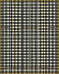 Classic Black White Gingham Plaid Rug - Cutout View