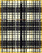 Classic Black White Gingham Plaid Rug - Cutout View