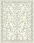 Classic Filigree Damask Pattern Rug - Cutout View