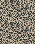 Classic Leopard Spots Tan Rug - Cutout View