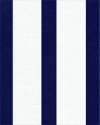 Classic Navy White Stripe Design Rug - Cutout View