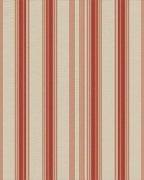 Classic Red Stripe Area Rug - Cutout View