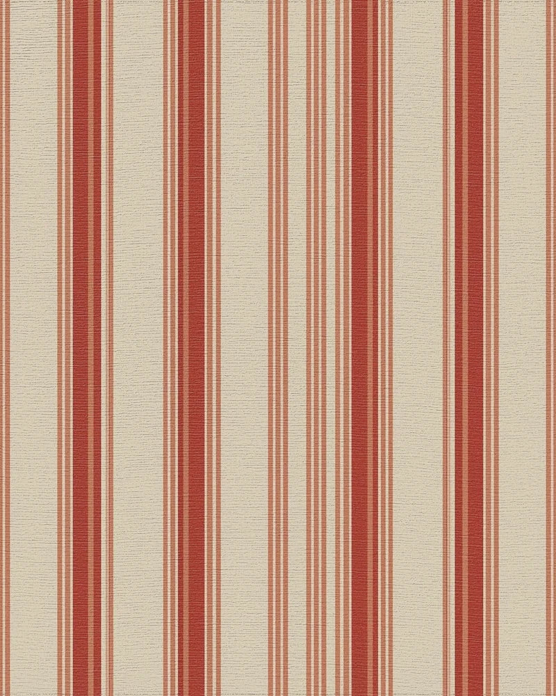 Classic Red Stripe Area Rug - Cutout View