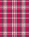 Classic Red Tartan Plaid Design Rug - Cutout View