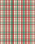 Classic Tartan Red Green Plaid Design Rug - Cutout View