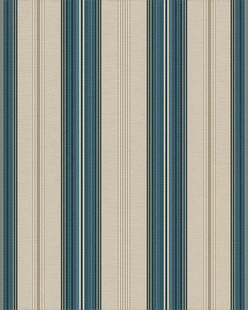 Coastal Teal Stripe Classic Rug - Cutout View