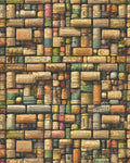 Collage Of Textured Cork Patterns Rug - Cutout View