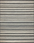 Contemporary Monochrome Horizontal Bands Rug - Cutout View