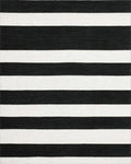 Contrasting Broad Bands Stripe Area Rug - Cutout View