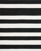 Contrasting Broad Bands Stripe Area Rug - Cutout View