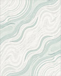 Cool Abstract Swirl Pattern Rug - Cutout View