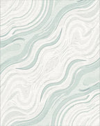 Cool Abstract Swirl Pattern Rug - Cutout View