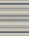 Cool Neutrals Navy Stripe Rug - Cutout View