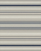 Cool Neutrals Navy Stripe Rug - Cutout View